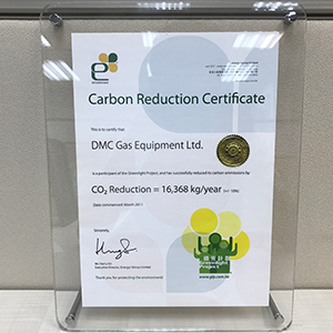 Energys Group - Carbon Reduction Certificate